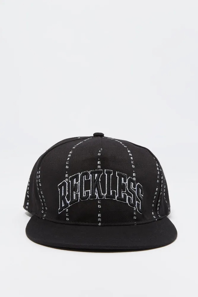 Casquette réglable avec motif brodé Reckless