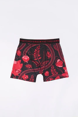 Floral Print Boxer Brief