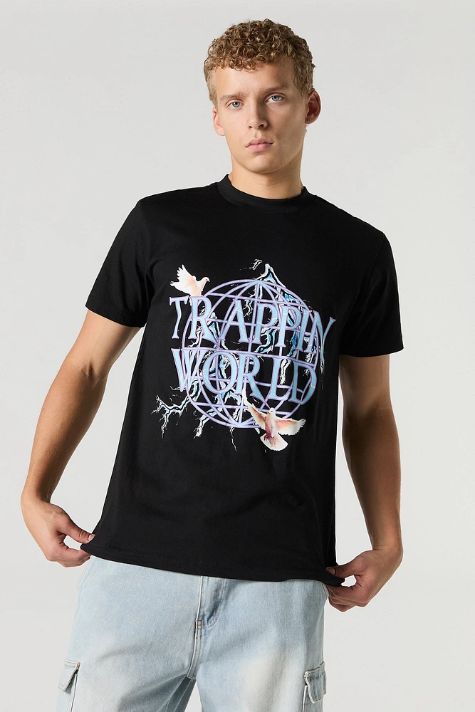 T-shirt à imprimé Trappin World