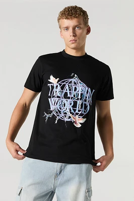 T-shirt à imprimé Trappin World