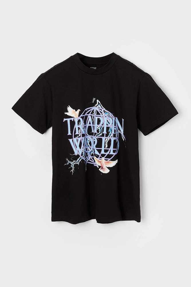 T-shirt à imprimé Trappin World