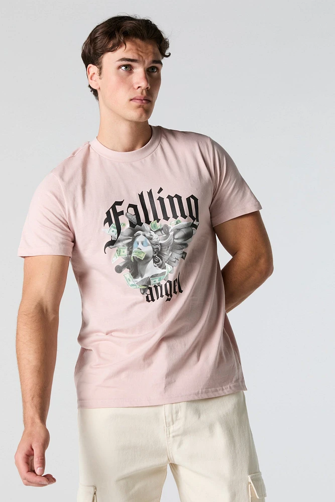 T-shirt à imprimé Falling Angel