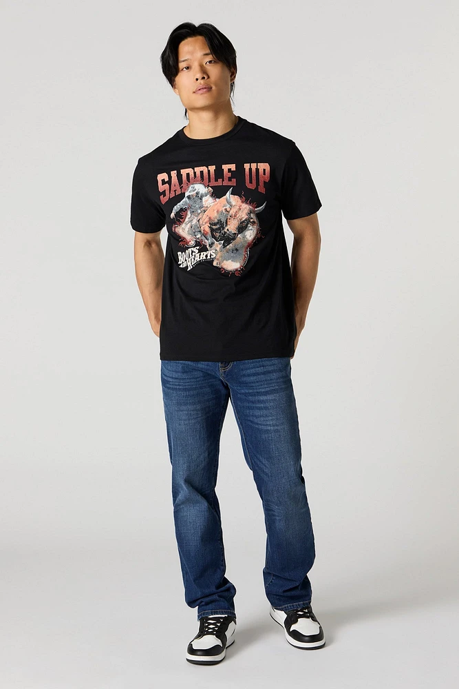 Boots and Hearts Saddle Up Graphic T-Shirt