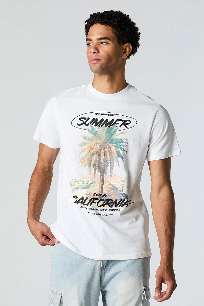 T-shirt à imprimé California Summer