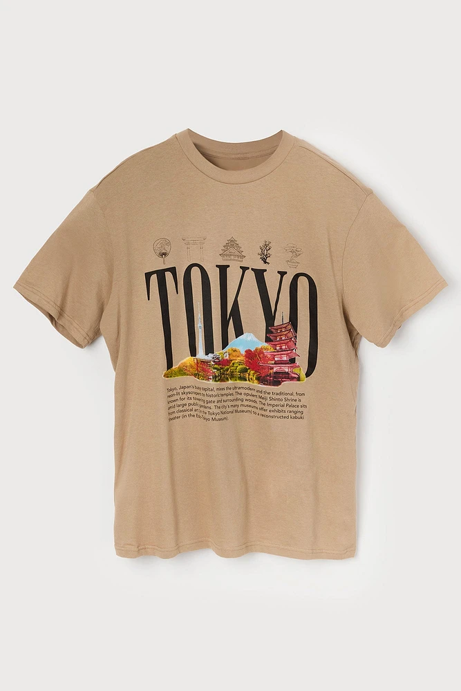 T-shirt à imprimé Tokyo