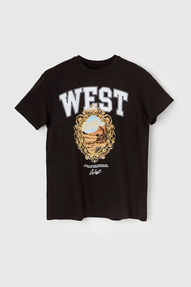 T-shirt à imprimé West Graphic