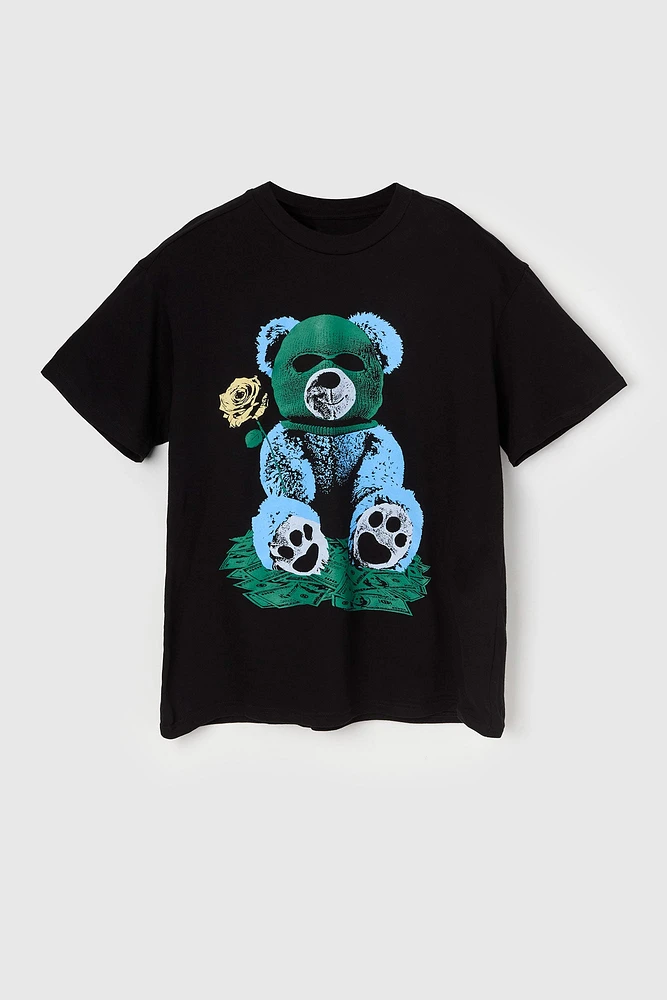 T-shirt à imprimé Masked Bear