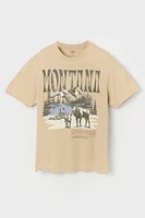 T-shirt à imprimé Montana