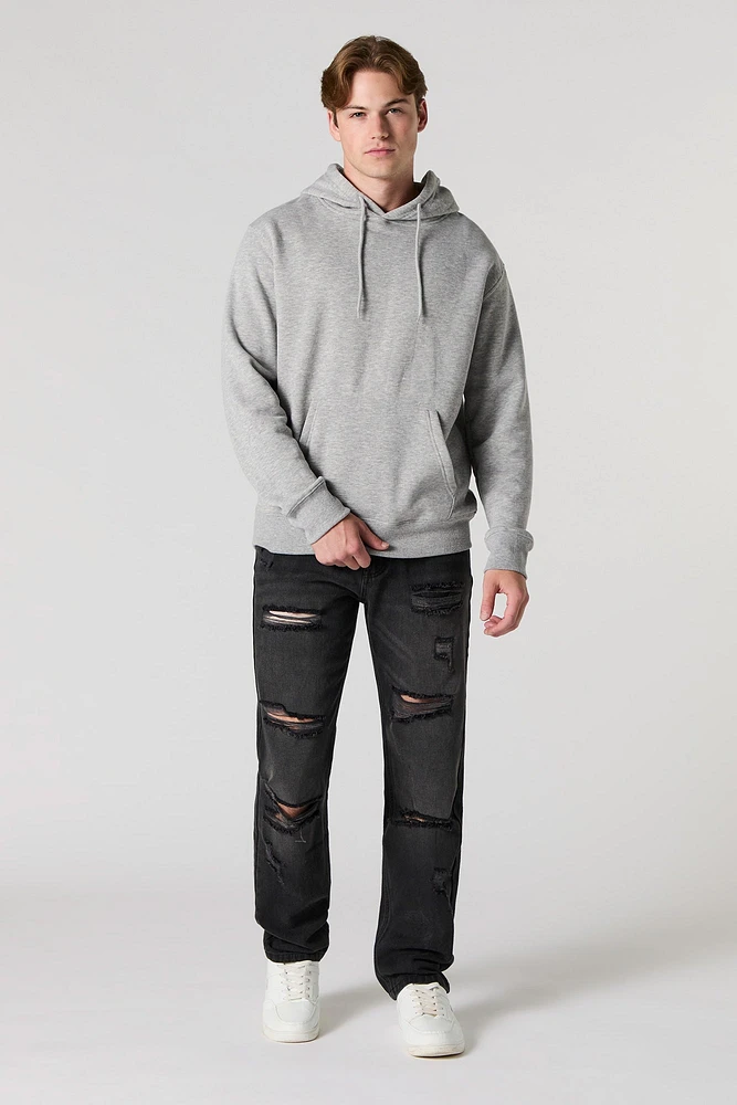 Heavy Distressed Straight Leg Jean