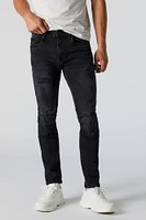 Black Wash Distressed Skinny Jean