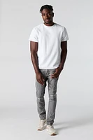 Wash Distressed Slim Jean