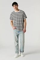 Light Wash Rigid Straight Leg Jean