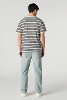 Light Wash Rigid Straight Leg Jean