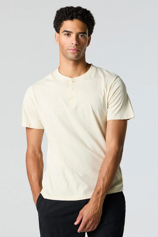 T-shirt Henley uni