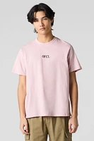 T-shirt ras du cou avec motif brodé