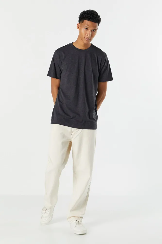 Basic Washed Crewneck T-Shirt