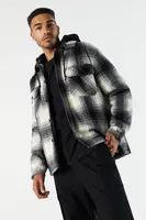 Hooded Plaid Shacket