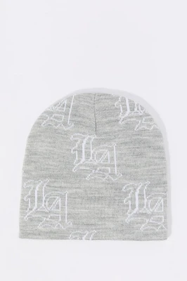 City Jacquard Knit Beanie