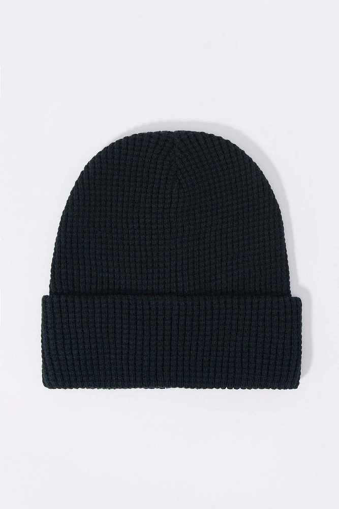 Tuque en tricot gaufré