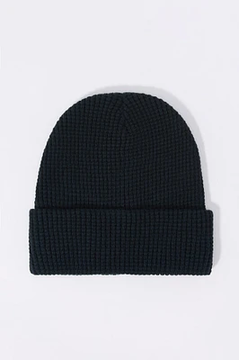 Tuque en tricot gaufré