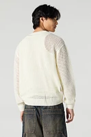 Chandail en tricot ajour