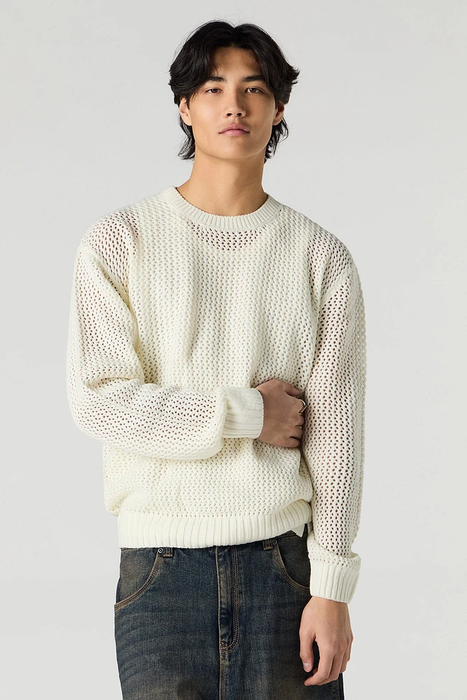 Chandail en tricot ajour