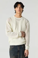 Chandail en tricot ajour