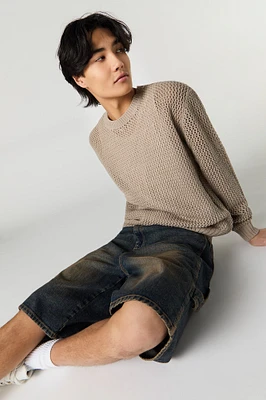 Open Knit Sweater