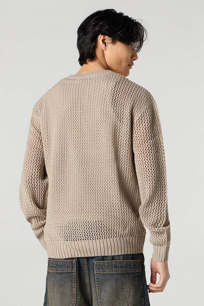 Open Knit Sweater
