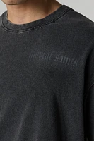 T-shirt ample délavé à imprimé Mortal Saints