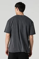 New York Graphic Washed Relaxed T-Shirt