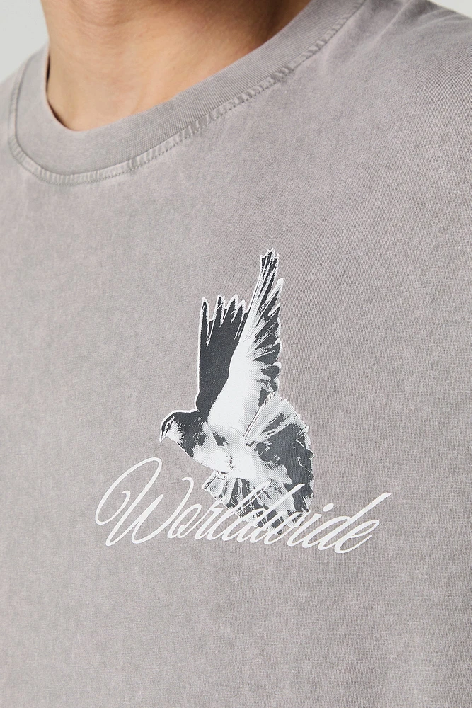 Worldwide Graphic Washed Relaxed T-Shirt
