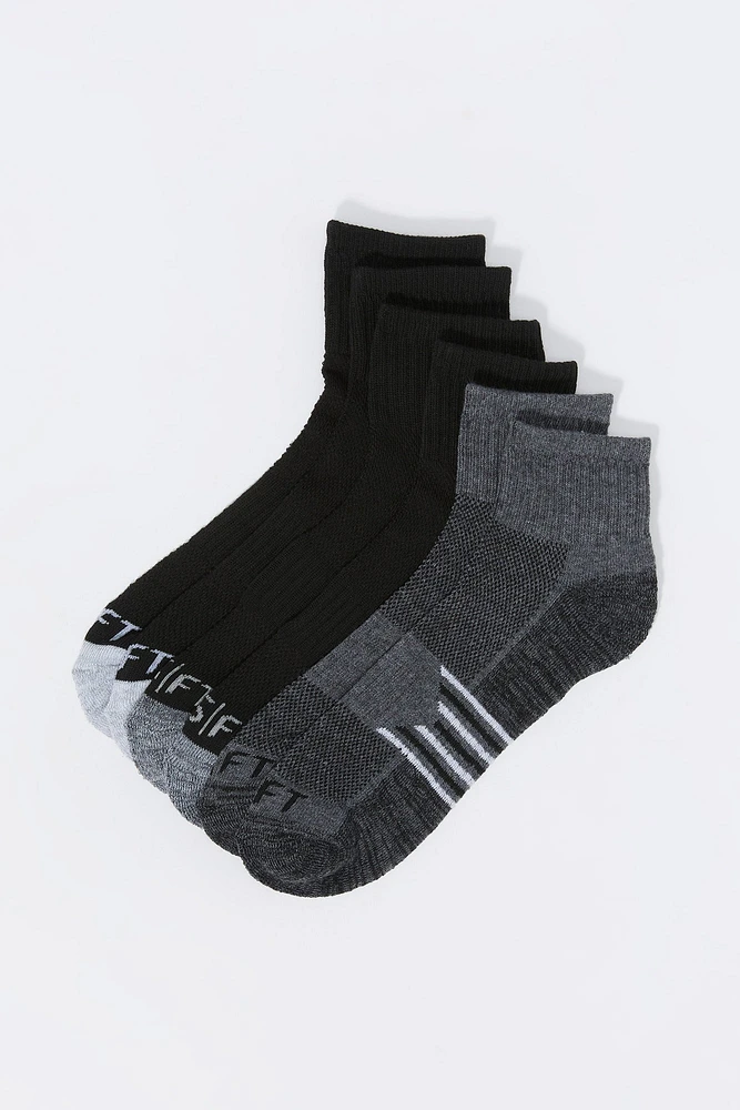 Chaussettes courtes sport assorties (6 paires