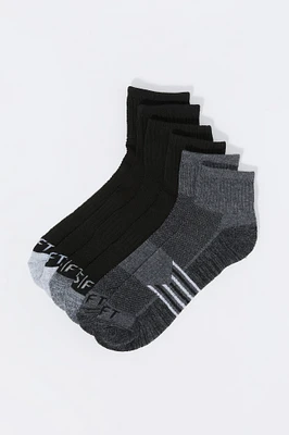 Chaussettes courtes sport assorties (6 paires)