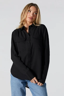 Long Sleeve Button-Up Top