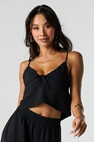 Flowy Lace Trim Cami