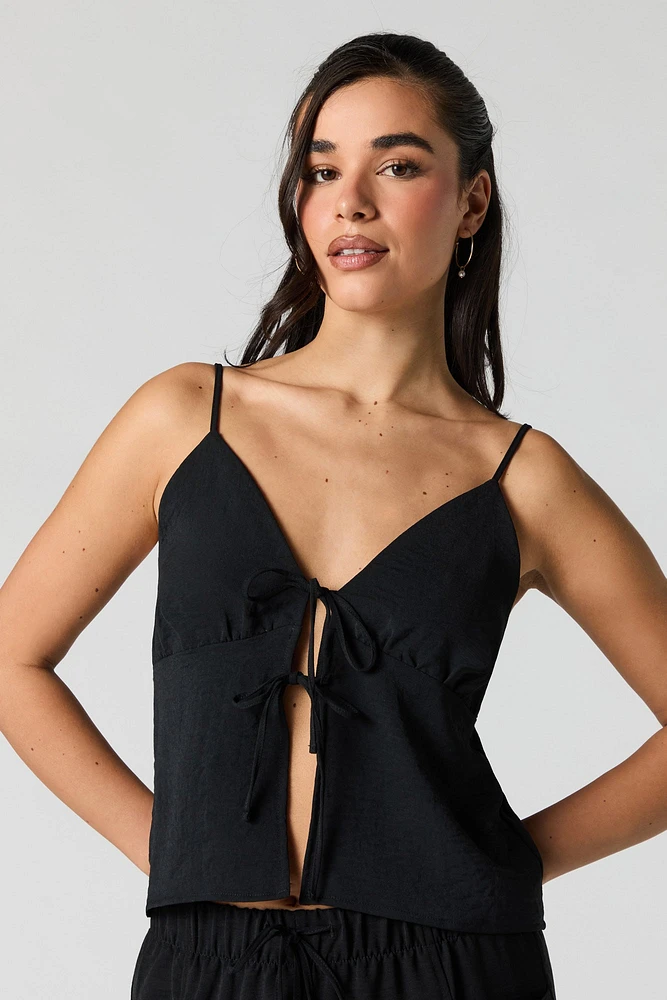 Flowy Tie Front Cami