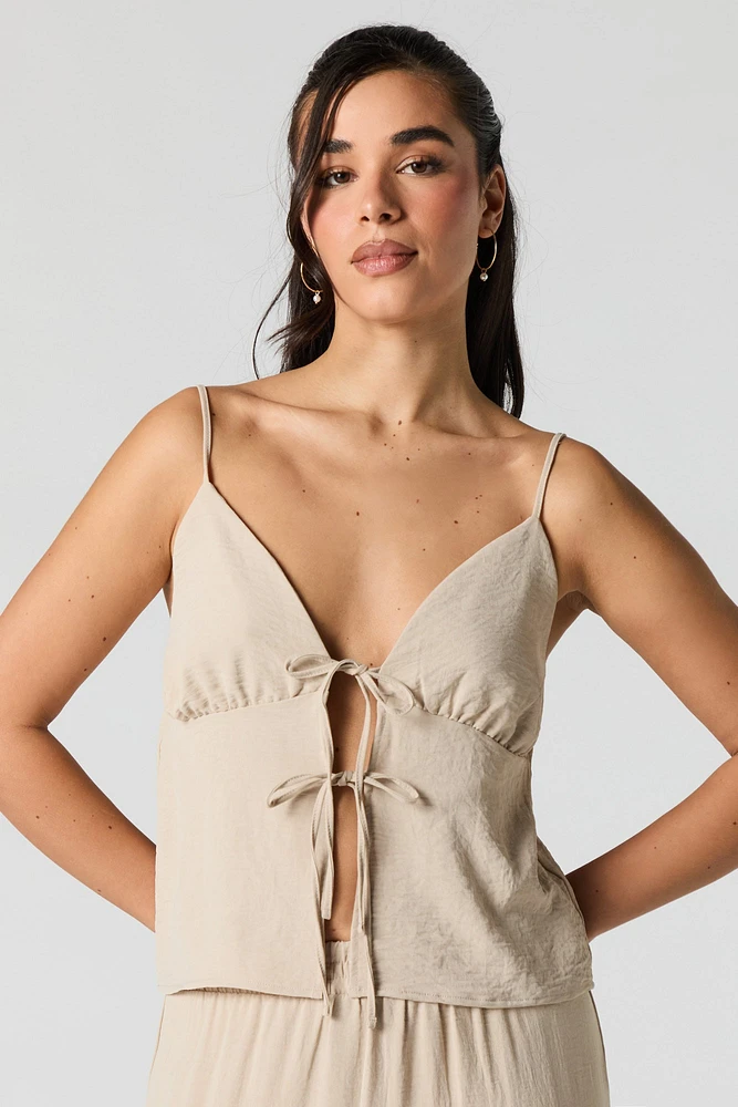 Flowy Tie Front Cami