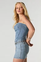 Denim Tube Top