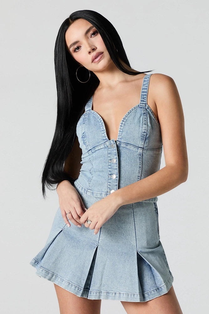 Denim Corset Tank