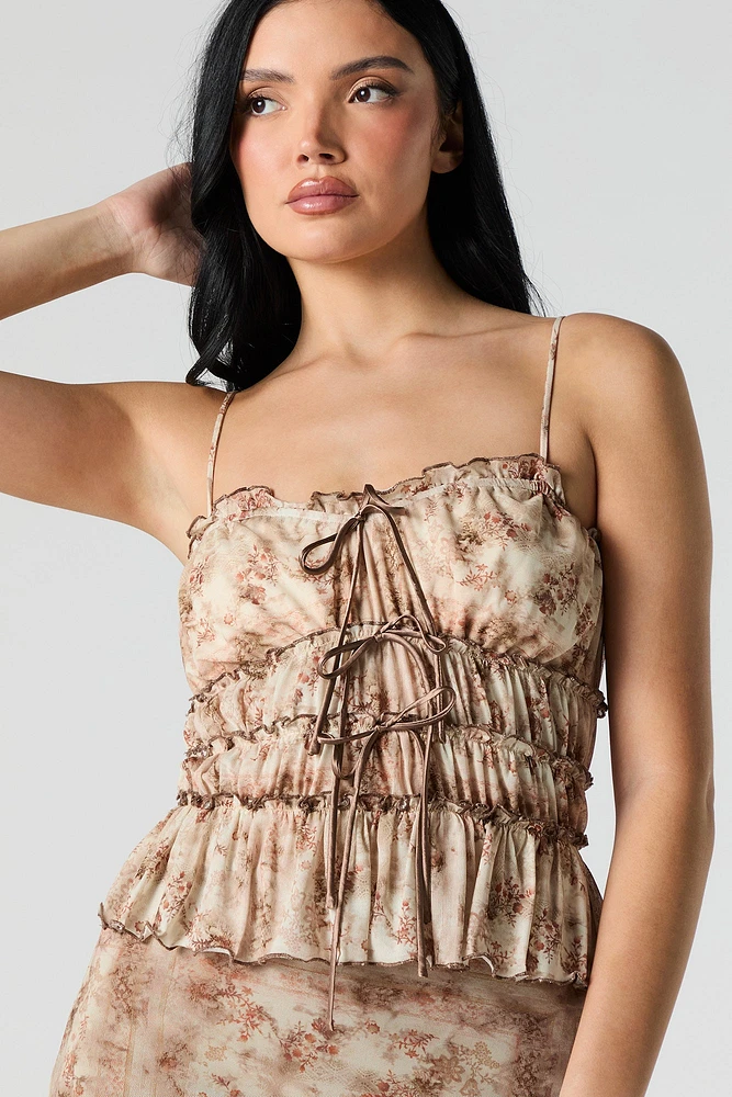 Ruffled Bow Cami