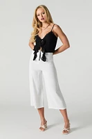 Lace Tie Front Flyaway Tank