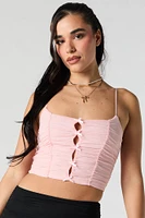 Ruched Bow Crop Top