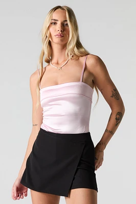 Satin Square Neck Bodysuit
