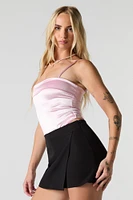 Satin Square Neck Bodysuit