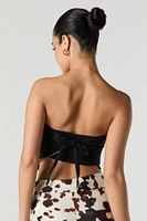 Western Graphic V Hem Tube Top