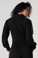 Active Mock Neck Zip-Up Sweatshirt