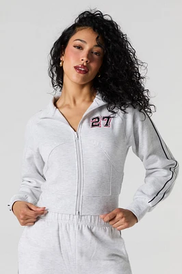 Active Mock Neck Zip-Up Sweatshirt