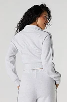 Active Mock Neck Zip-Up Sweatshirt