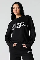 Graphic Fleece Sweatshirt